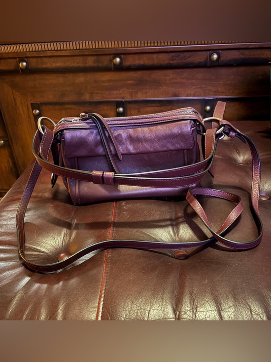 Marc By Marc Jacobs Handbags - Marc by Marc Jacobs Plum Leather Crossbody Bag